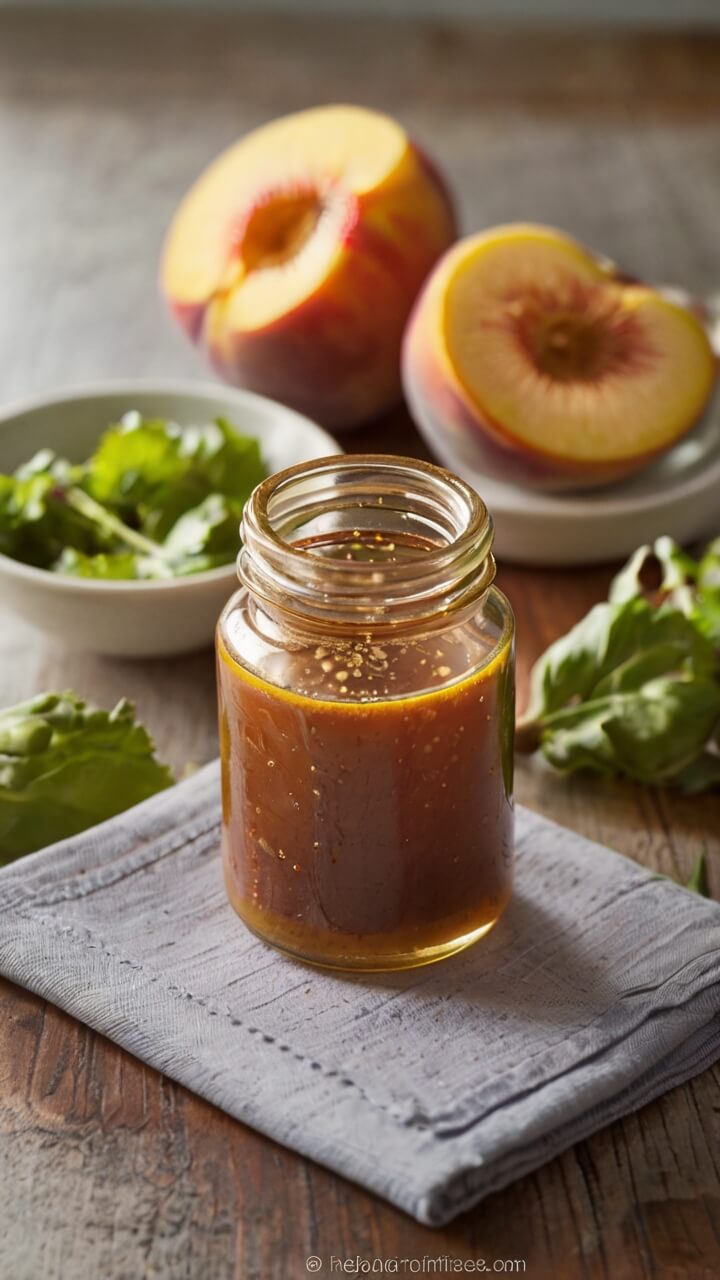 Peach Honey Dijon Balsamic Vinaigrette