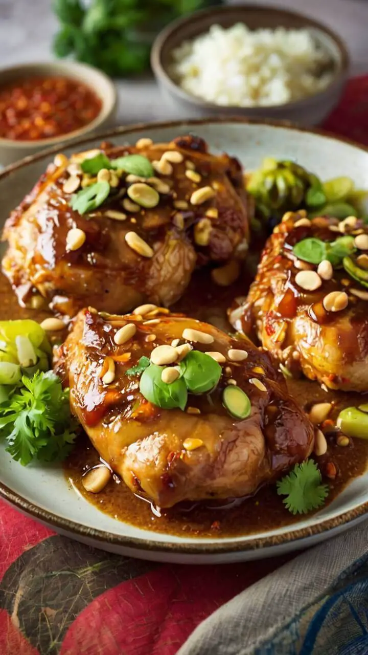 Peanut Chicken Thighs