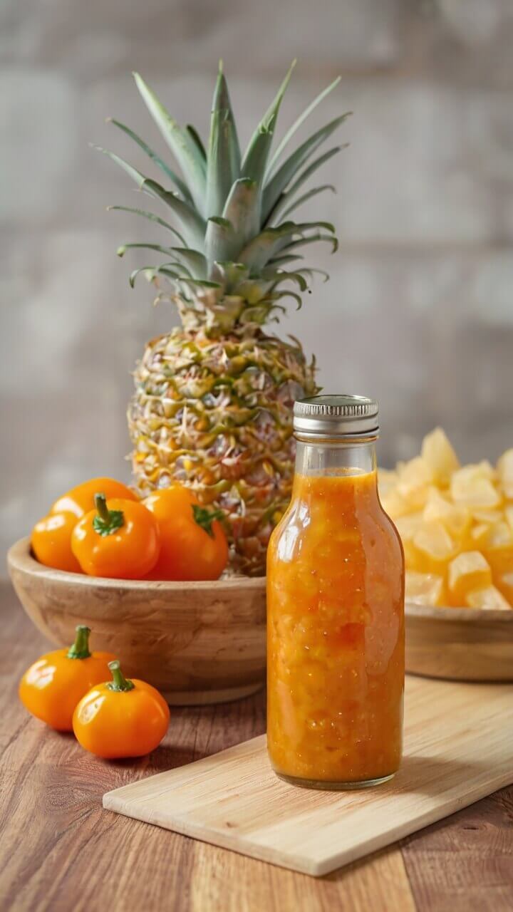 Pineapple Habanero Hot Sauce 
