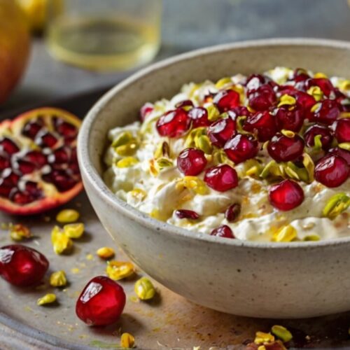Pomegranate Pistachio Whipped Feta Recipe