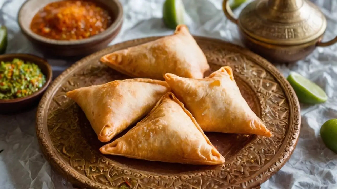 Spicy Ground Beef Samosas Recipe