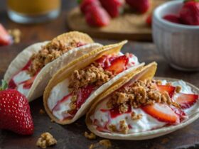 Strawberry Crunch Cheesecake Tacos Recipe