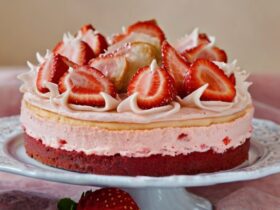 Strawberry Red Velvet Cheesecake Recipe