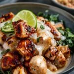 Sweet Chili Chicken Bowl with Coconut Lime Drizzle