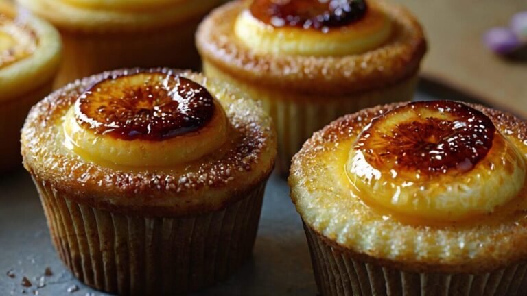 Vanilla Bean Crème Brûlée Cheesecake Cupcakes Recipe