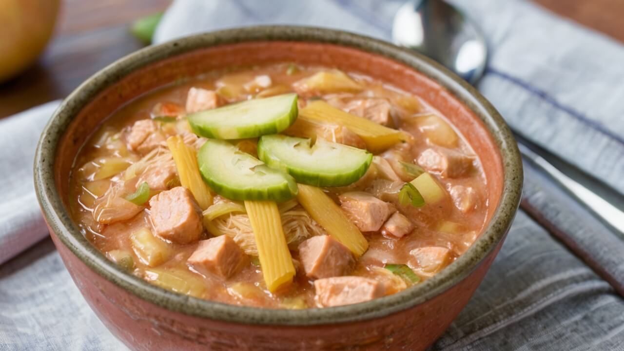 White Cheddar and Apple Chicken Chili Recipe
