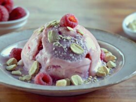 White Chocolate Raspberry Protein Ice Cream