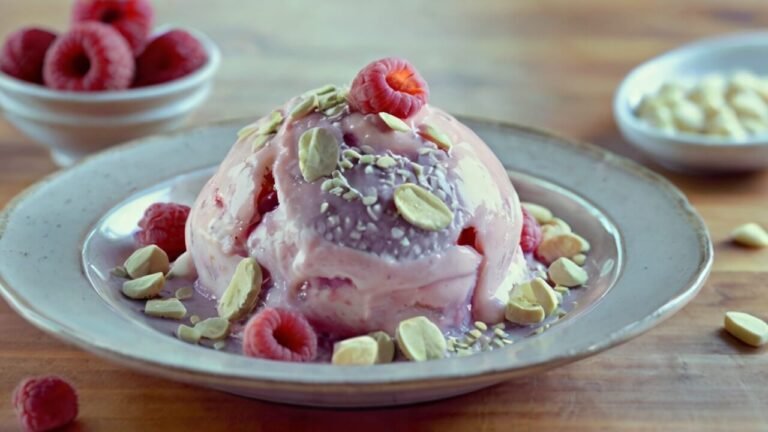 White Chocolate Raspberry Protein Ice Cream