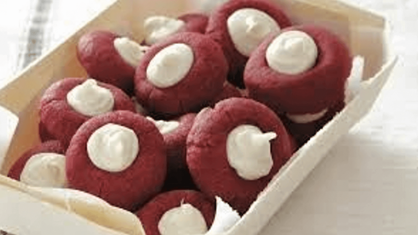 Red Velvet Thumbprint Cookies Recipe