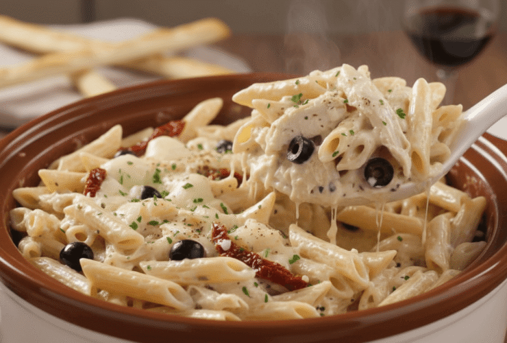 Crockpot Olive Garden Chicken Pasta Recipe