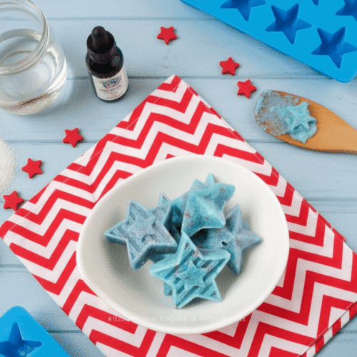 DIY Patriotic Star Sugar Scrub Bars Recipe