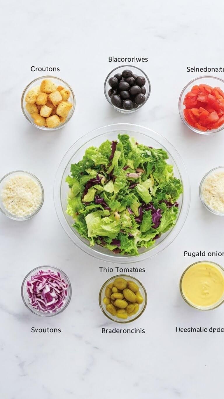 Olive Garden Salad Wrap 