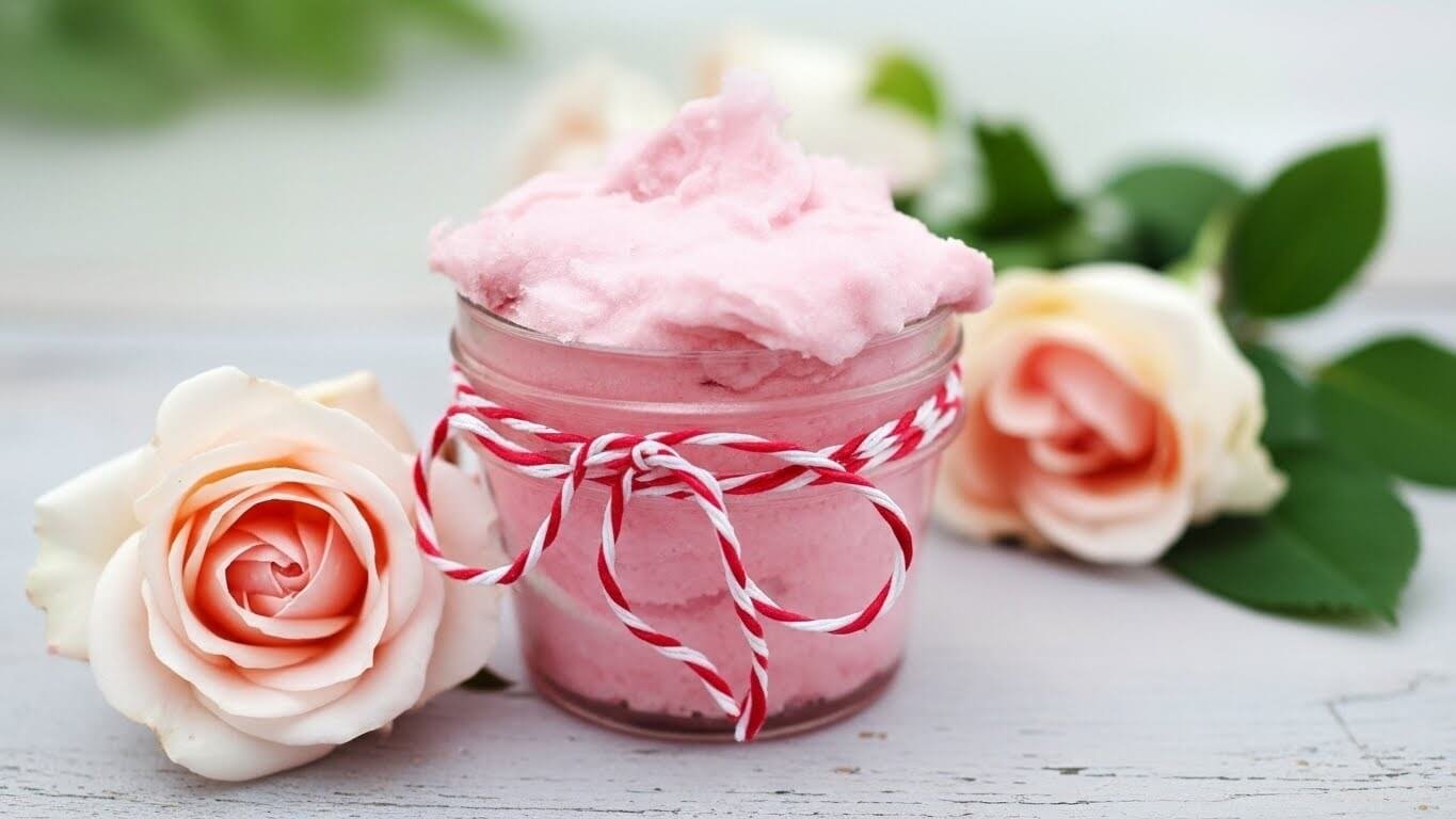 DIY Vanilla Rose Sugar Scrub Recipe