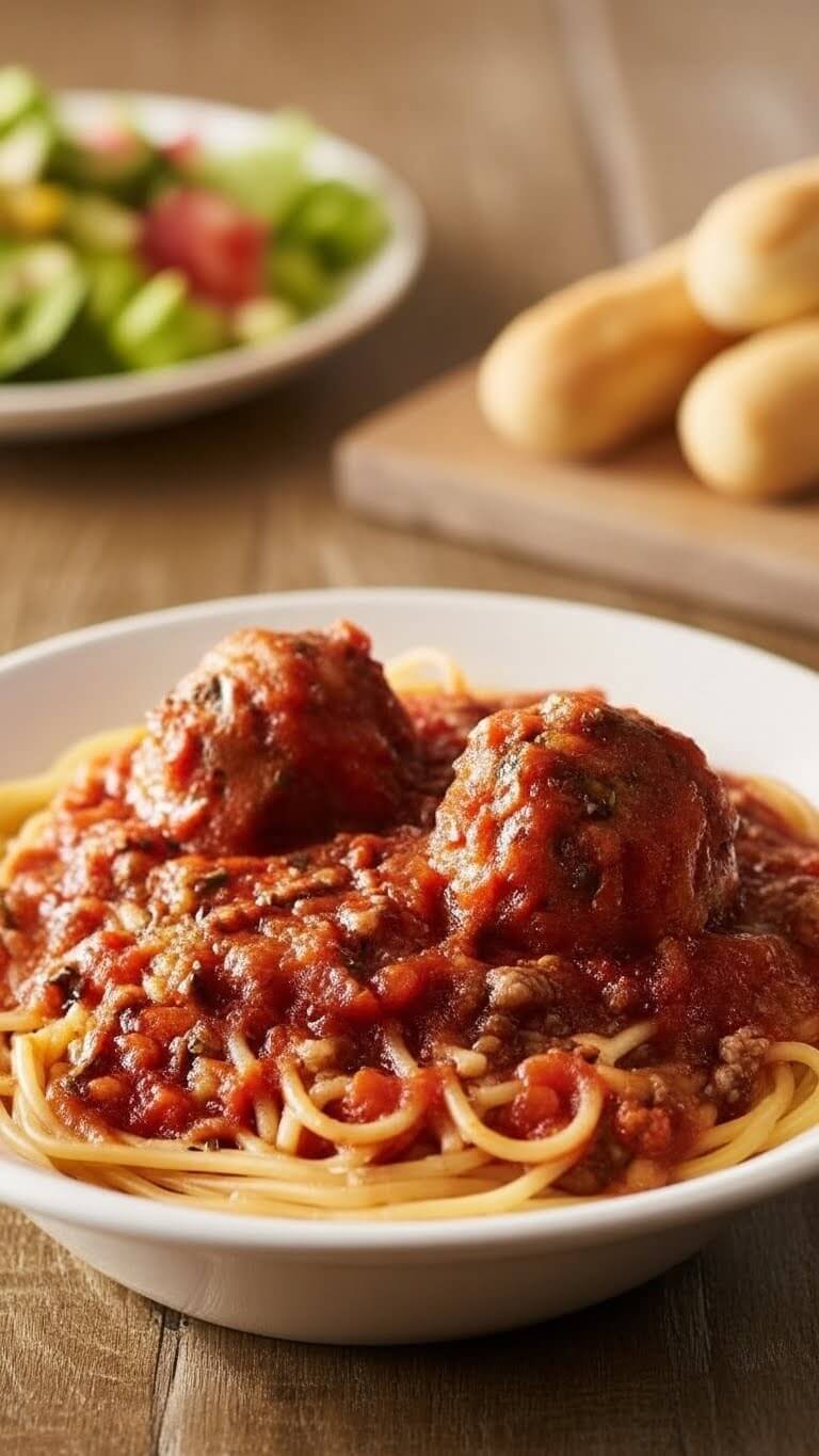 Olive Garden Spaghetti And Meatballs 