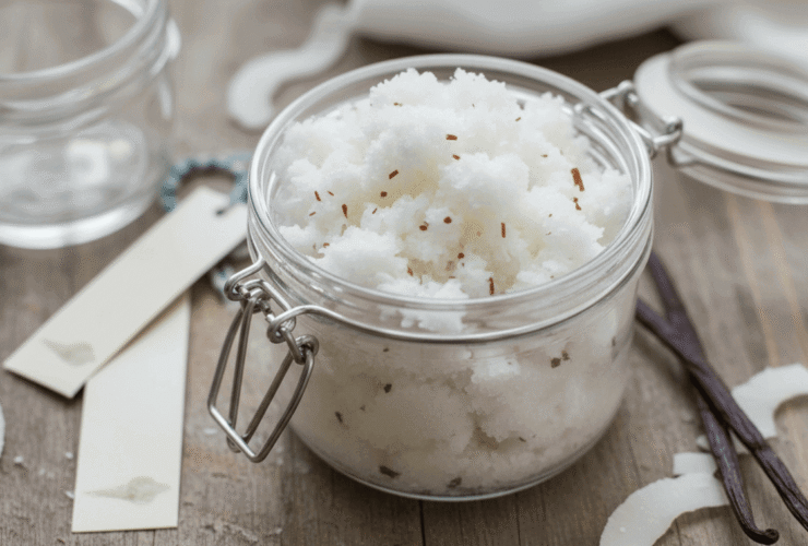 Homemade Coconut Vanilla Sugar Scrub Recipe