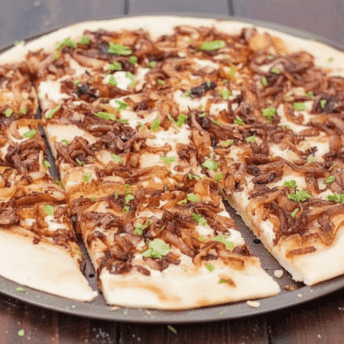Buttery Caramelized Onions Flatbread Recipe