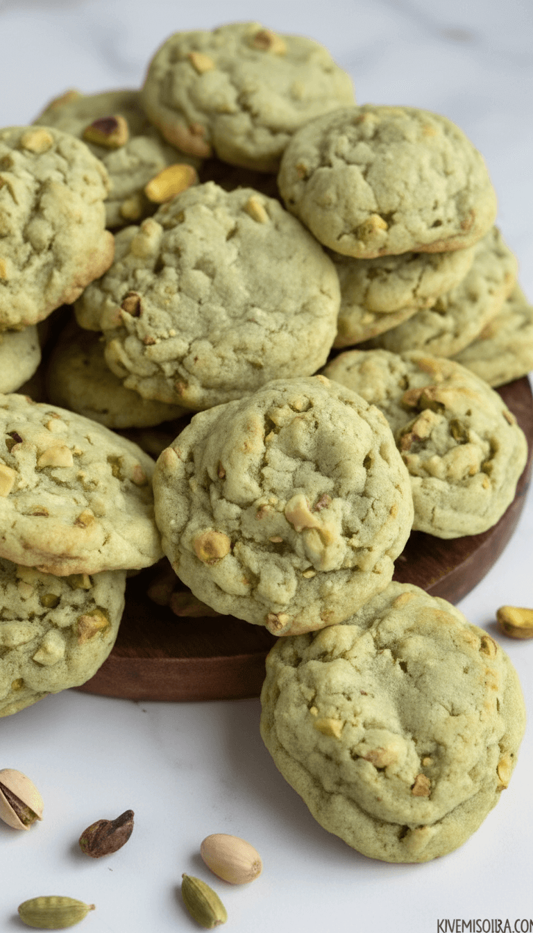 Soft And Chewy Pistachio Cookies