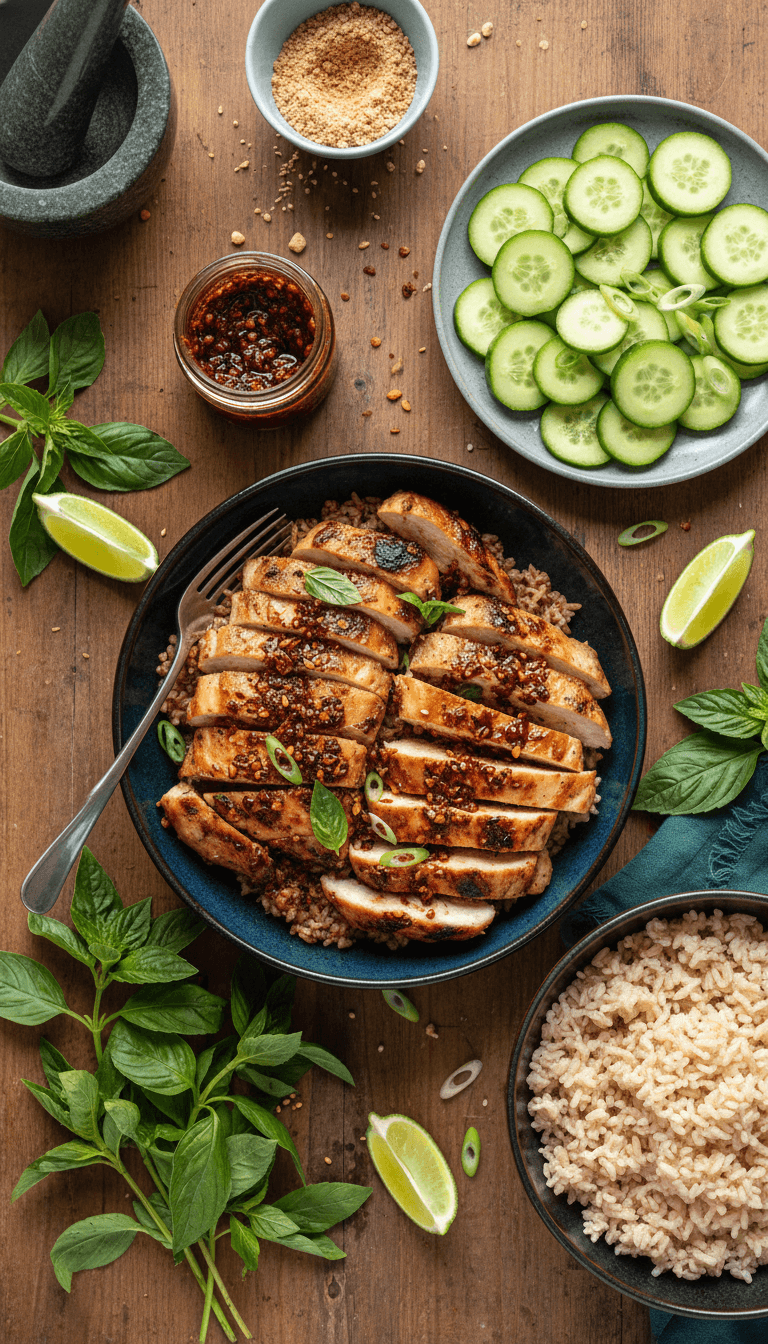 Chili Crisp Chicken Bowls 