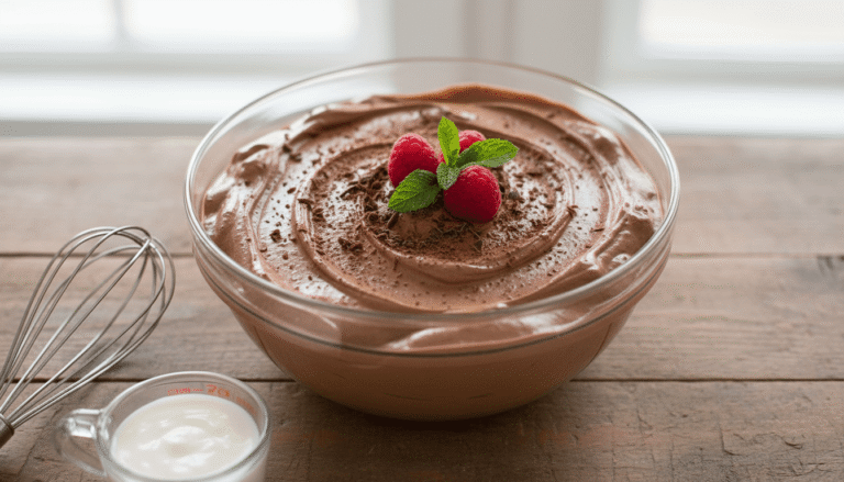 3 Minute Miracle Chocolate Mousse Recipe
