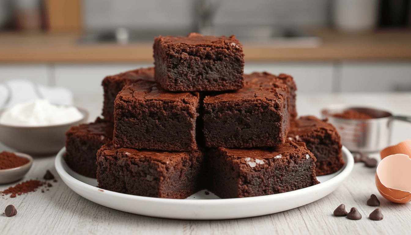 Flourless Greek Yogurt Brownies Recipe