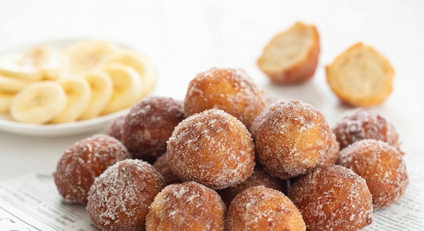 3 Ingredients Banana Donut Holes Recipe