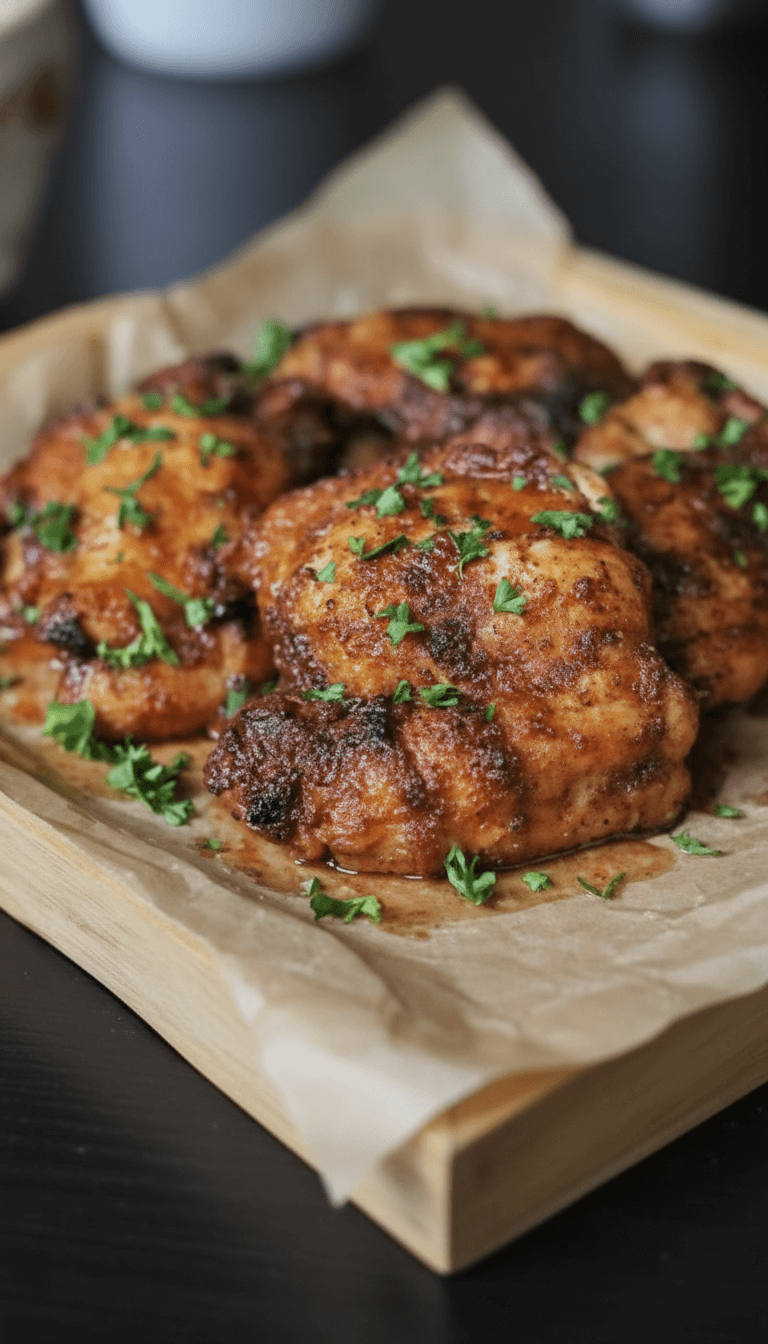 30 Minute Oven Baked Boneless Skinless Chicken Thighs