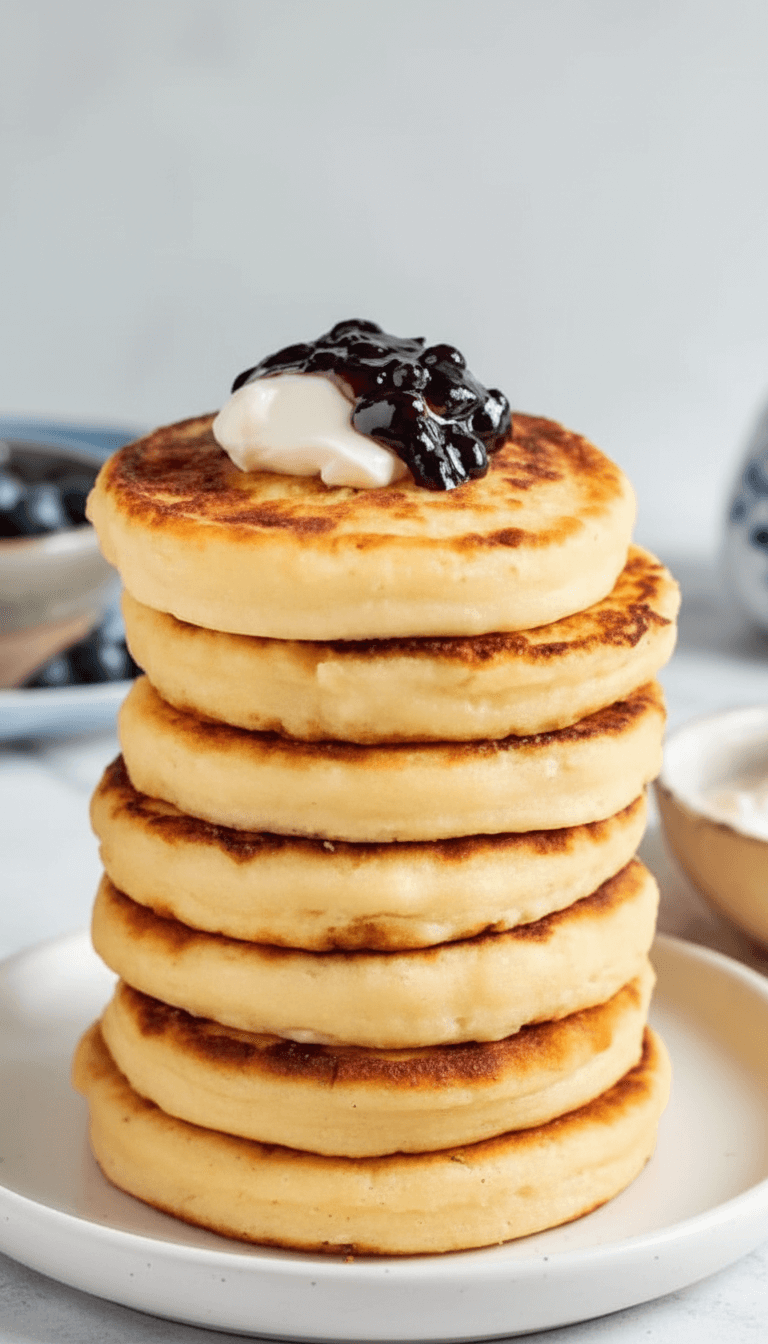3 Ingredient Cottage Cheese Pancakes 
