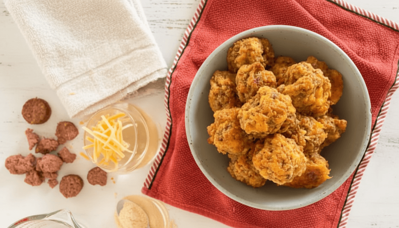 3 Ingredient Sausage Balls Recipe