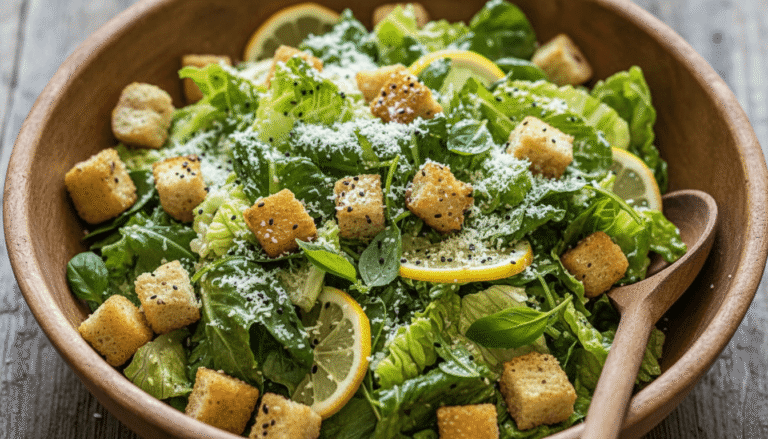 Lemon Parmesan Sesame Salad Recipe 
