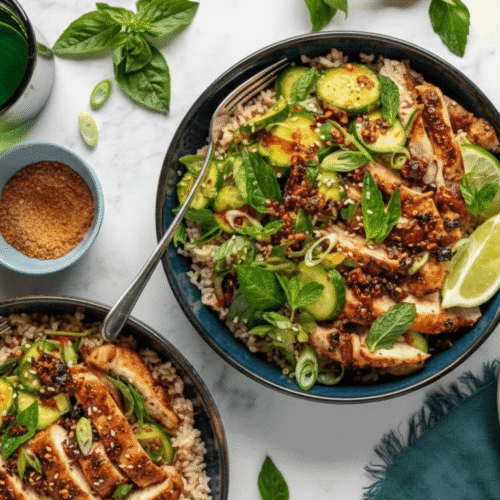 Chili Crisp Chicken Bowls Recipe