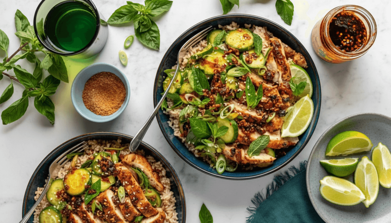Chili Crisp Chicken Bowls Recipe