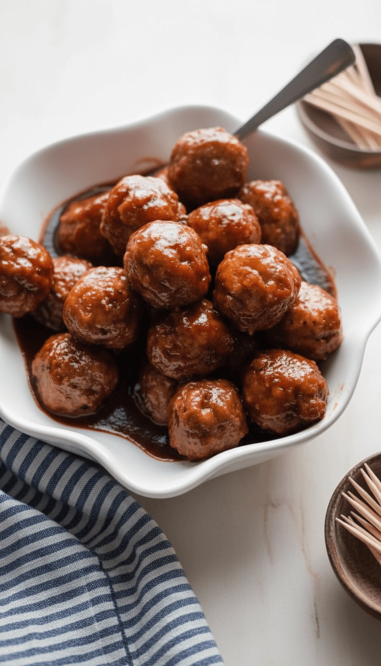 3 Ingredient Crockpot Bbq Meatballs