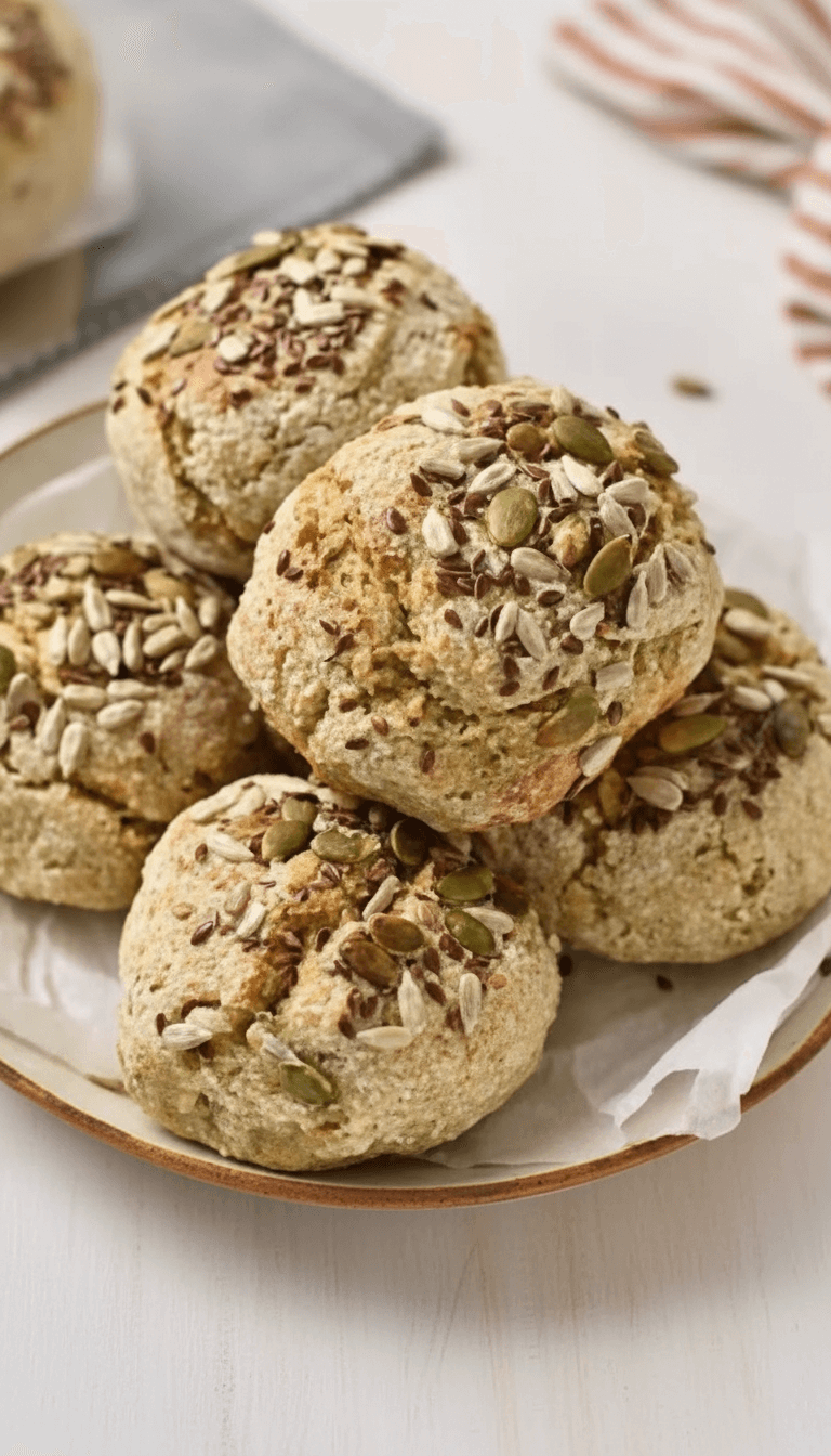 3 Ingredient Quinoa Bread Rolls