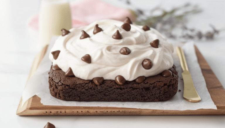 Flourless Yogurt Mousse Brownies Recipe