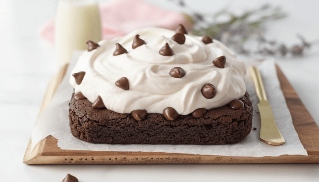 Flourless Yogurt Mousse Brownies Recipe