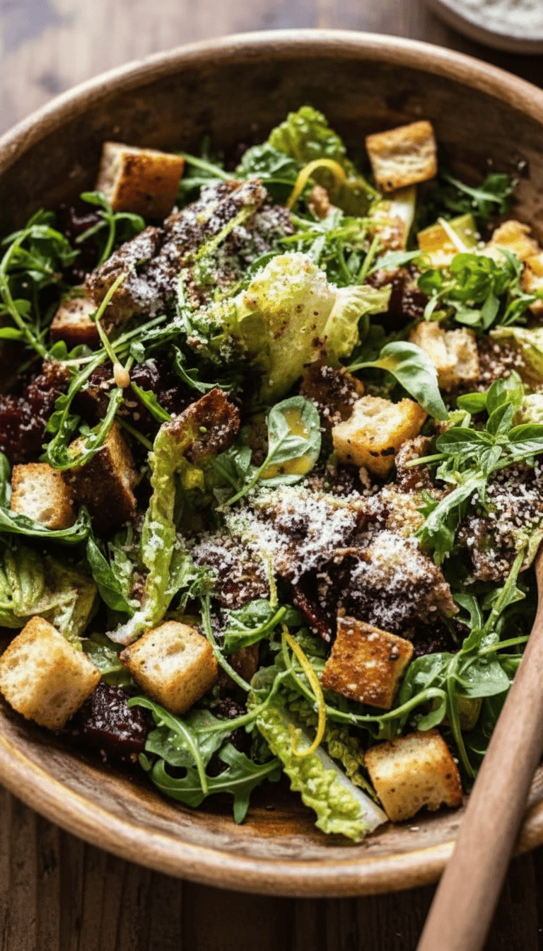 Lemon Parmesan Sesame Salad