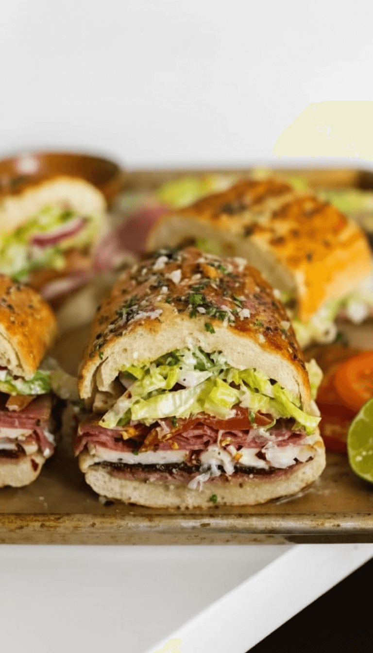 Italian Grinder Salad Sandwich