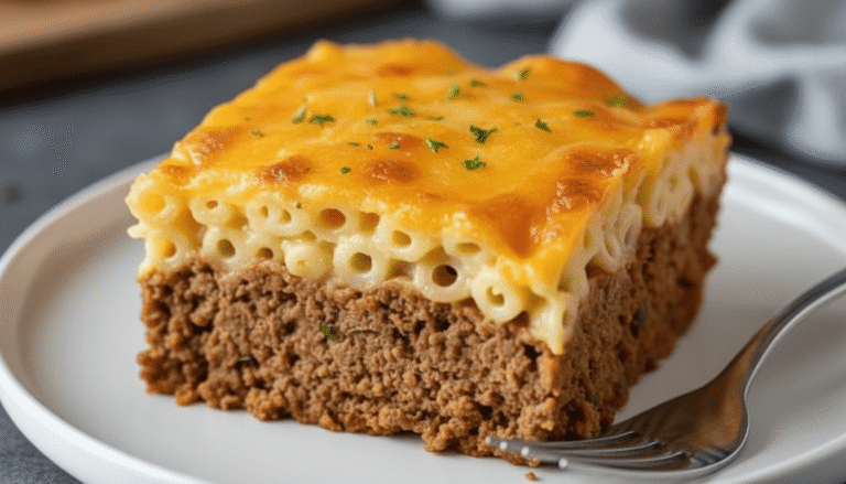 Mac and Cheese Meatloaf Casserole Recipe