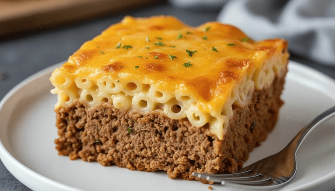 Mac and Cheese Meatloaf Casserole Recipe