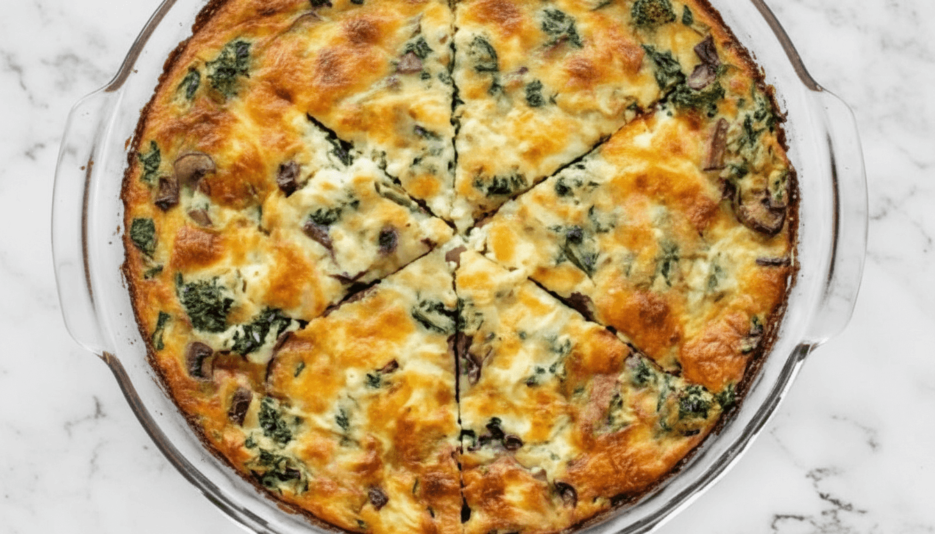 Flourless Spinach Quiche Recipe