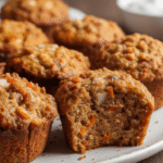 Flourless Spiced Carrot Greek Yogurt Muffin Cakes Recipe