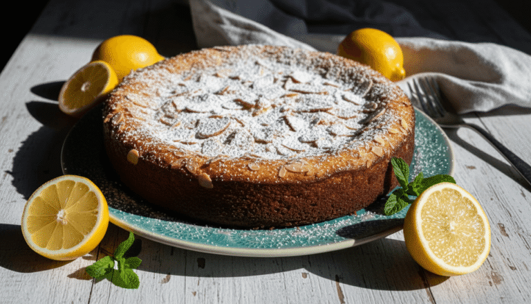 Flourless Lemon Greek Yogurt Cake Recipe