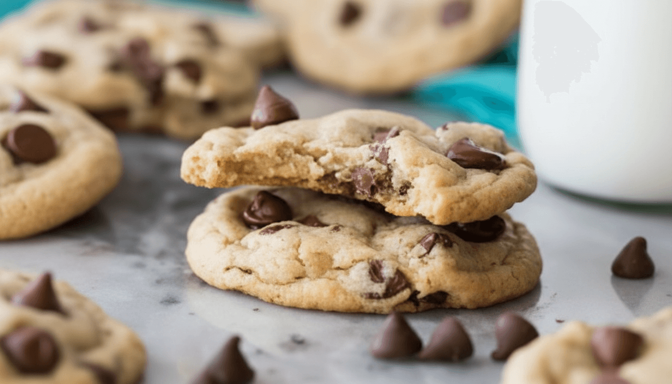 Soft Eggless Chocolate Chip Cookies Recipe