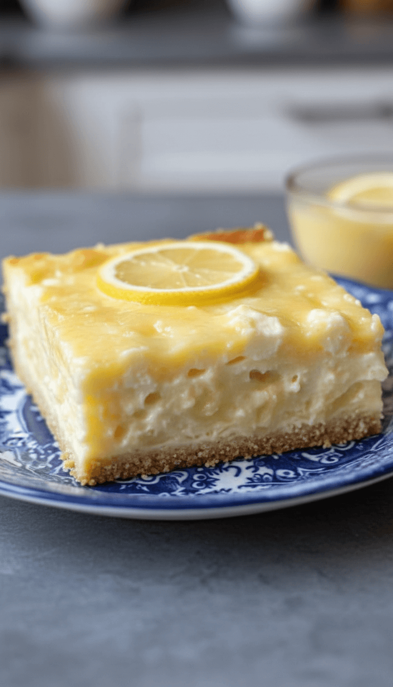 Lemon Cream Cheese Dump Cake