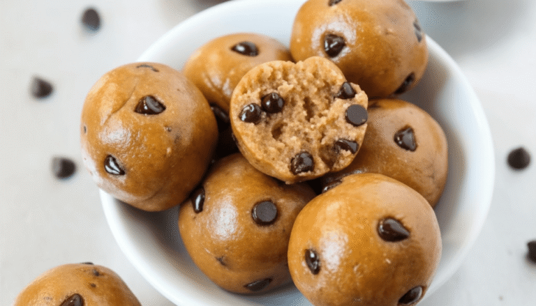 Flourless Chocolate Chip Cookie Dough Bites Recipe