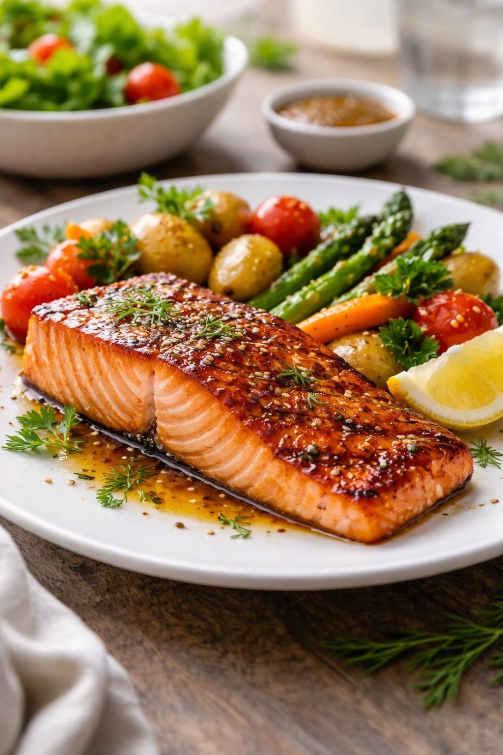 Glazed Grilled Salmon