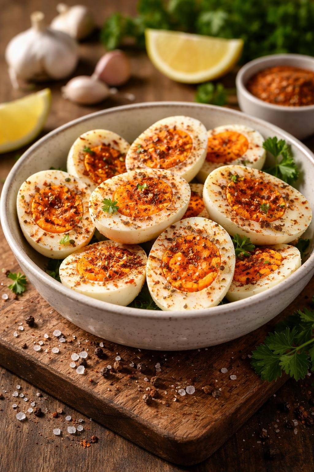 Easy Cajun Boiled Eggs