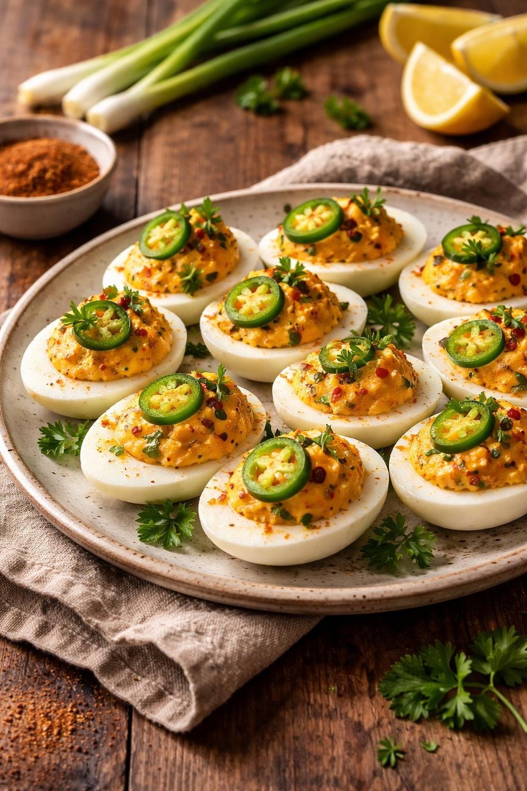 Spicy Bayou Deviled Eggs 
