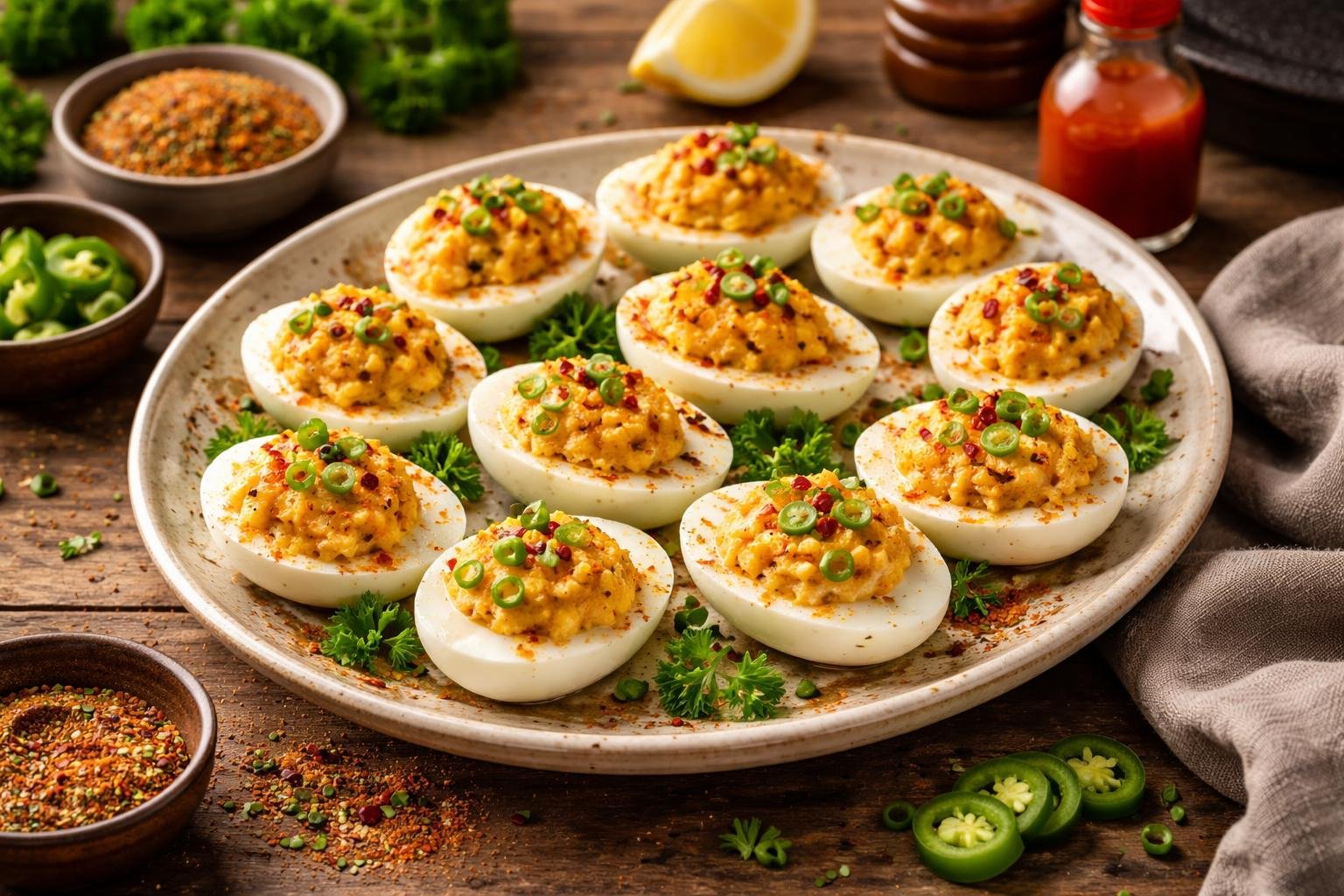 Spicy Bayou Deviled Eggs Recipe