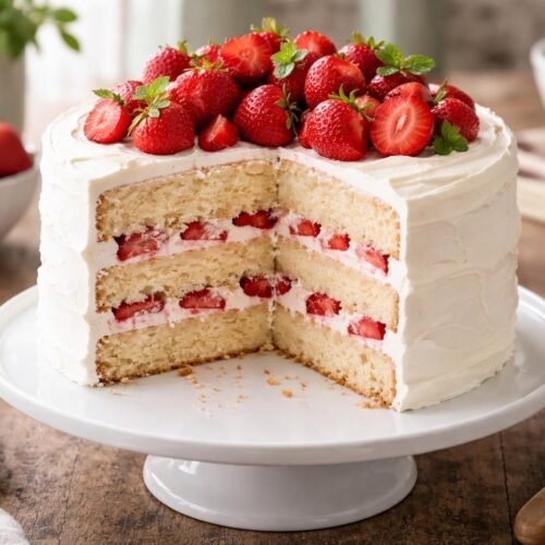 Martha Stewarts Strawberry Layer Cake Recipe